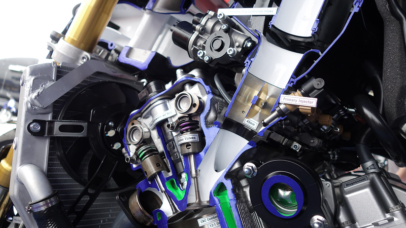 Illustration for article titled Yamaha Sliced An R1 M In Half To Spill Its Guts